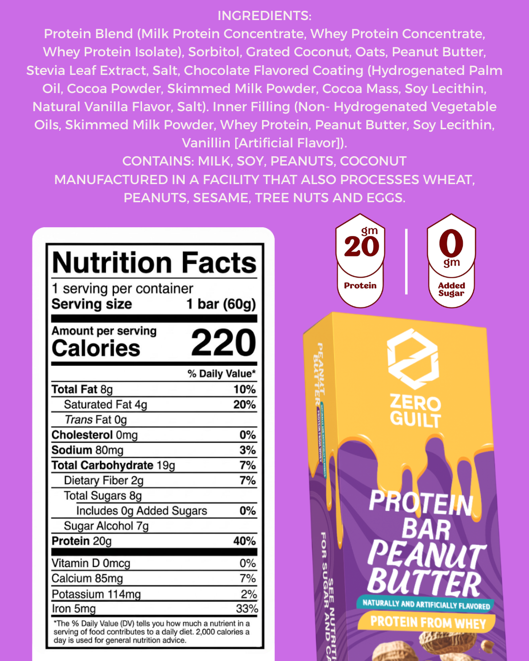 Peanut Butter 12-pack 20g Protein