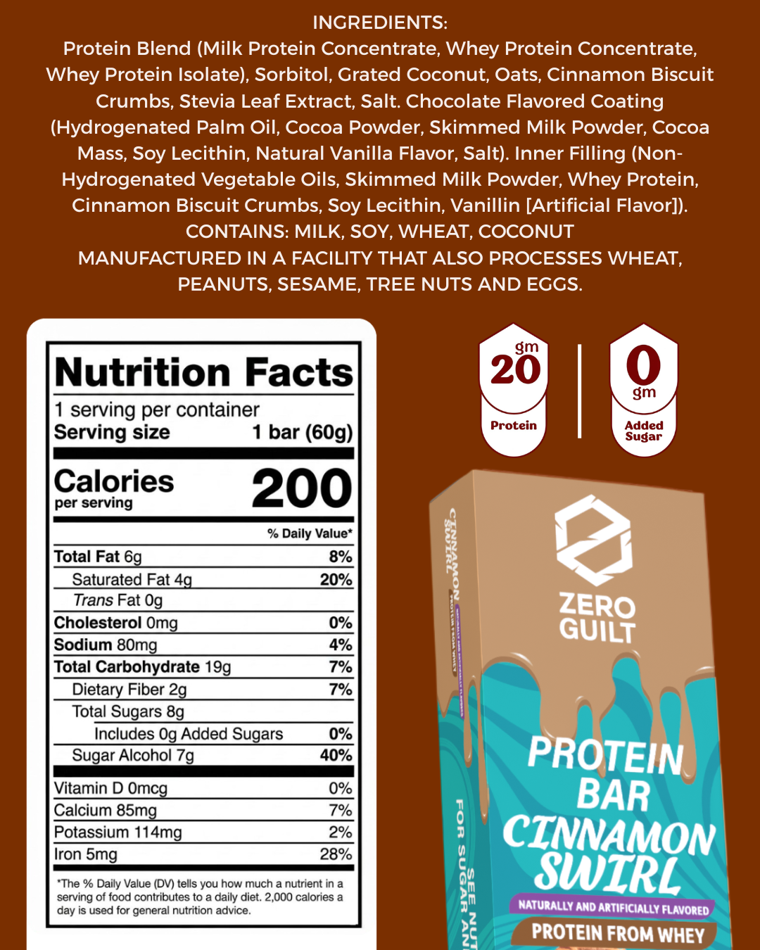 Cinnamon Swirl 12-pack 20g Protein